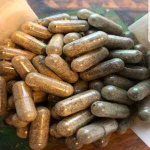 Kapsel mit PSILOCIBINA-Pilz
